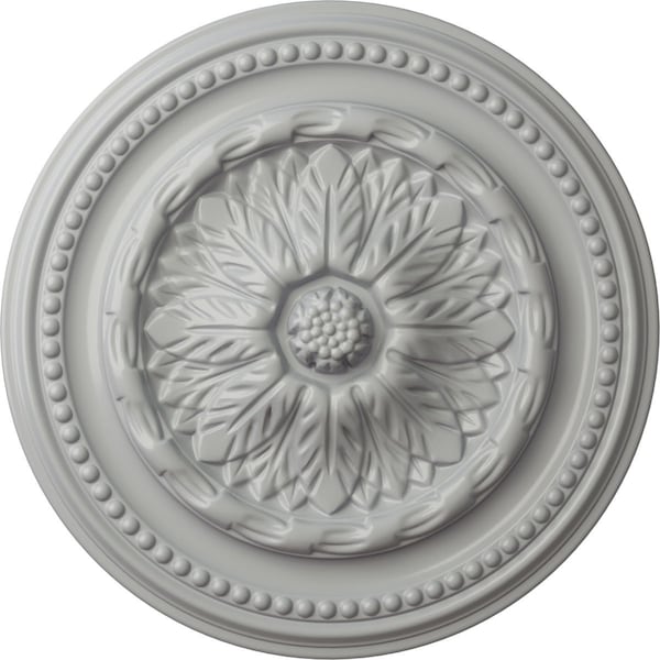 Ekena Millwork Chester Ceiling Medallion (Fits Canopies up to 2 1/4"), Hand-Painted Frost, 15 3/4"OD x 1 7/8"P CM15CHFRF - main